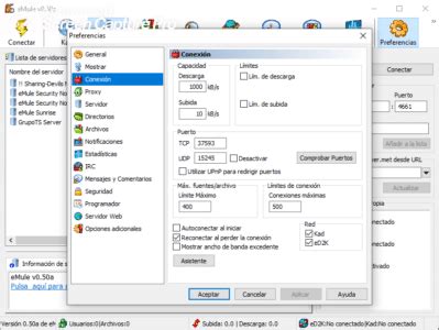 configurar emule para windows 10.